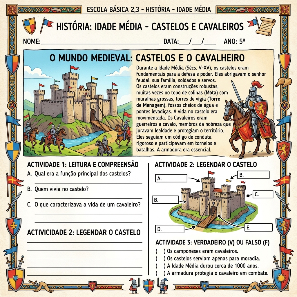 Amostra material de História - Idade Média